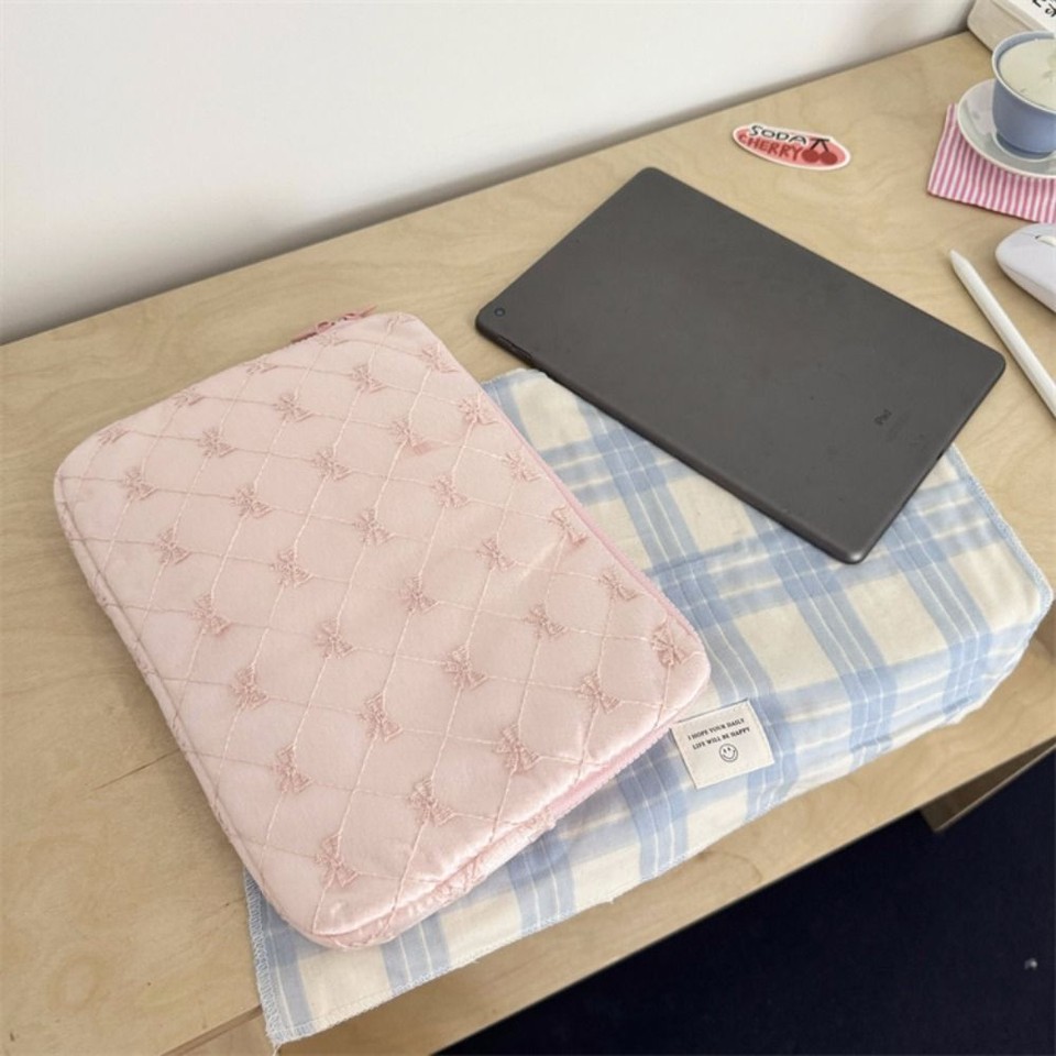 Protective Tablet Storage Bag Lace Bow Embroidery Laptop Sleeves eBay