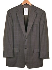 RECENT Ermenegildo Zegna Green Gray Wool Check Sport Coat Jacket Blazer 42 R