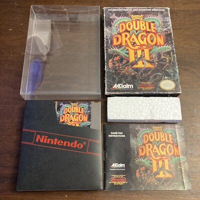 Double Dragon III: The Sacred Stones 3 - Nintendo NES - Complete CIB - Authentic