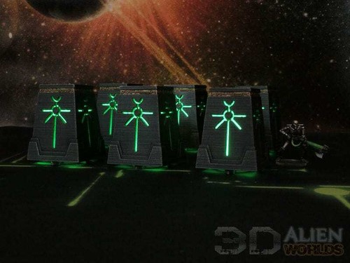 Marcatori per obiettivi Slumbering Machines - Grimdark Wargaming da tavolo - Foto 4 di 7