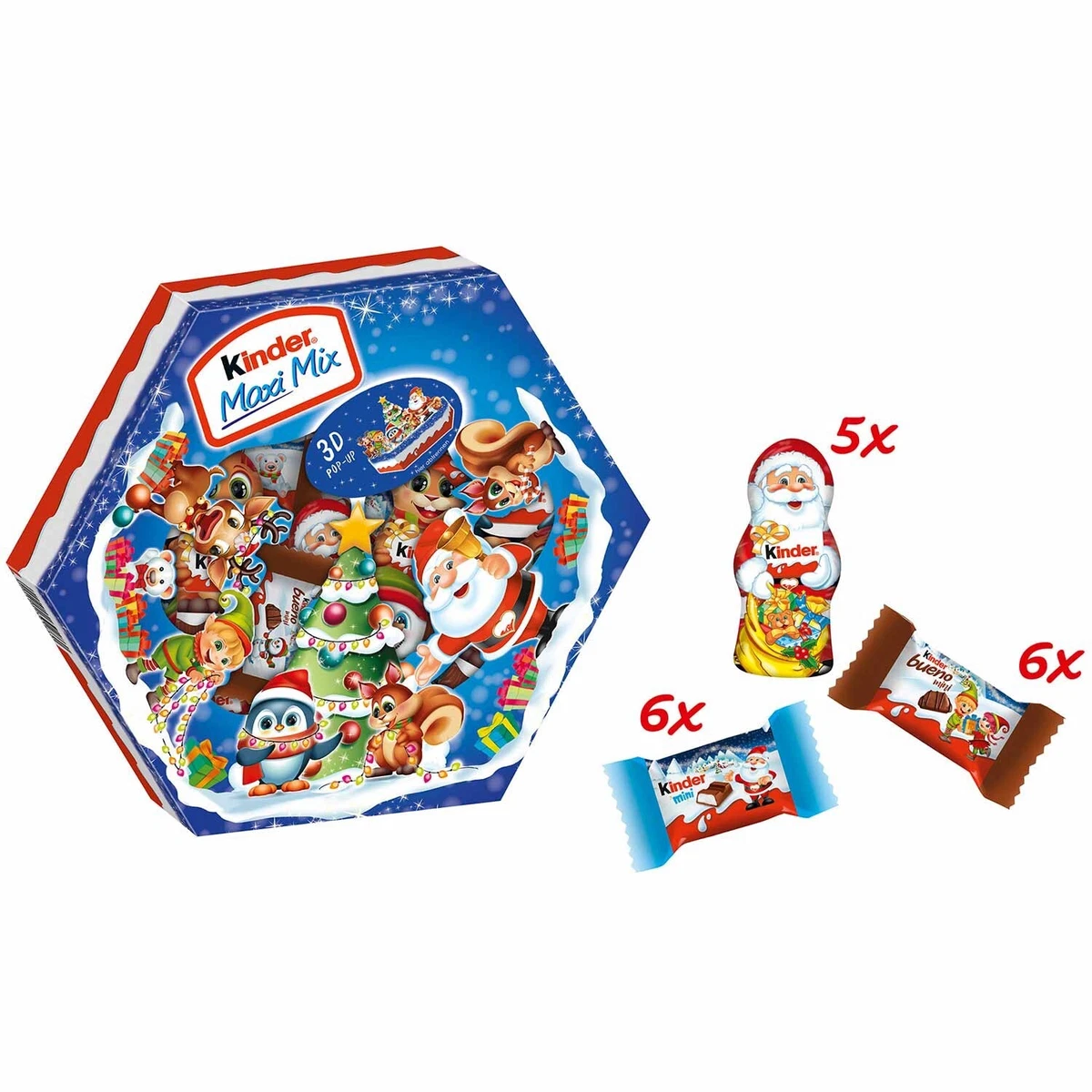 Ferrero KINDER MAXI MIX table top POP Up chocolate candy bowl FREE