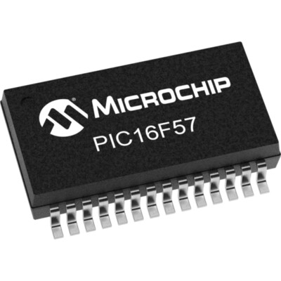 PIC16F57-I/SO 8-Bit-Microcontroller 20MHz 2048x12 Bit Flash 12 I/O SOIC28
