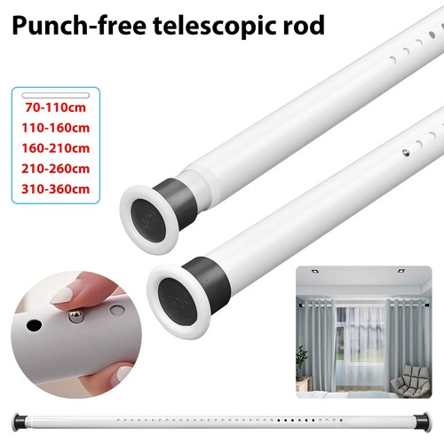 70-360cm Universal Teleskopstange Ohne Bohren Vorhang und Balkon Klemmstange DHL - Bild 28 von 29