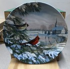 Edwin M.Knowles Collector's Plate by Sam Timm 1990 “Cardinals in Winter " #76A — photo 1