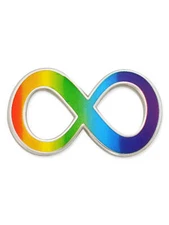 PinMart's Autism Acceptance Infinity Symbol Mutli-Colored Lapel Pin