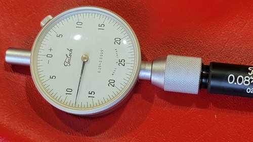 JAPÓN TECLOCK esfera dividida calibre agujero pequeño .08 a .16 pulgadas .0005 - Imagen 18 de 21