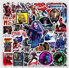 Marvel Sticker Packs Water Resistant Laptop Decals Iron Man Scarlet Witch more