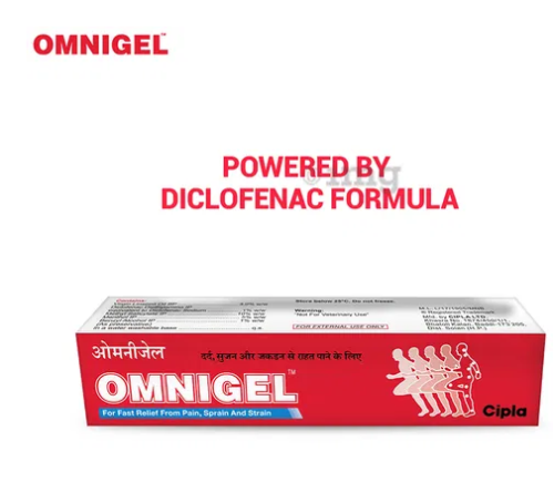 4 X Cipla Omnigel Tube 30 gm for Pain Relief (Pack of 4 X 30g Each) With Menthol - Picture 4 of 6