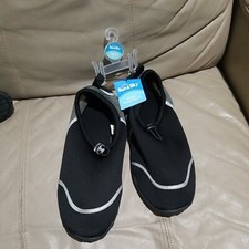 New Men's Black/silver Summer Water Shoes Size Large 11-12 