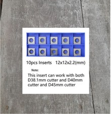 10 St&uuml;ck Wendeplatten 12x12x2,2 mm Ersatzmesser f&uuml;r Planfr&auml;ser