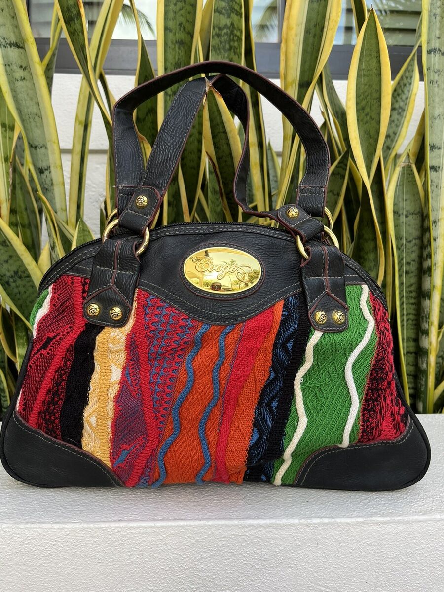 COOGI 3D Knit Sweater Bag Purse Handbag Cotton Black COOGI 3D Knit Sweater Bag Purse Handbag Cotton Black