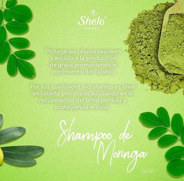 SHELO NABEL SHAMPOO MORINGA FORTALECEDOR CON ACEITE DE OLIVA 340ml New