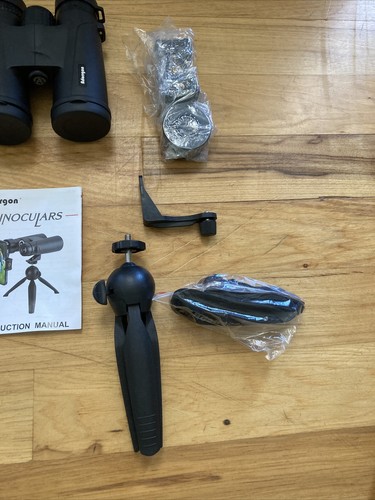 New Adorrgon 12x42 Powerful Binoculars Clear Low Light Vision Cell Phone Adapter - Picture 8 of 12