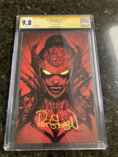 Amazing Spider-Man 1 CGC SS 9.8 Signed Gleason Webhead Virgin Exclusive 