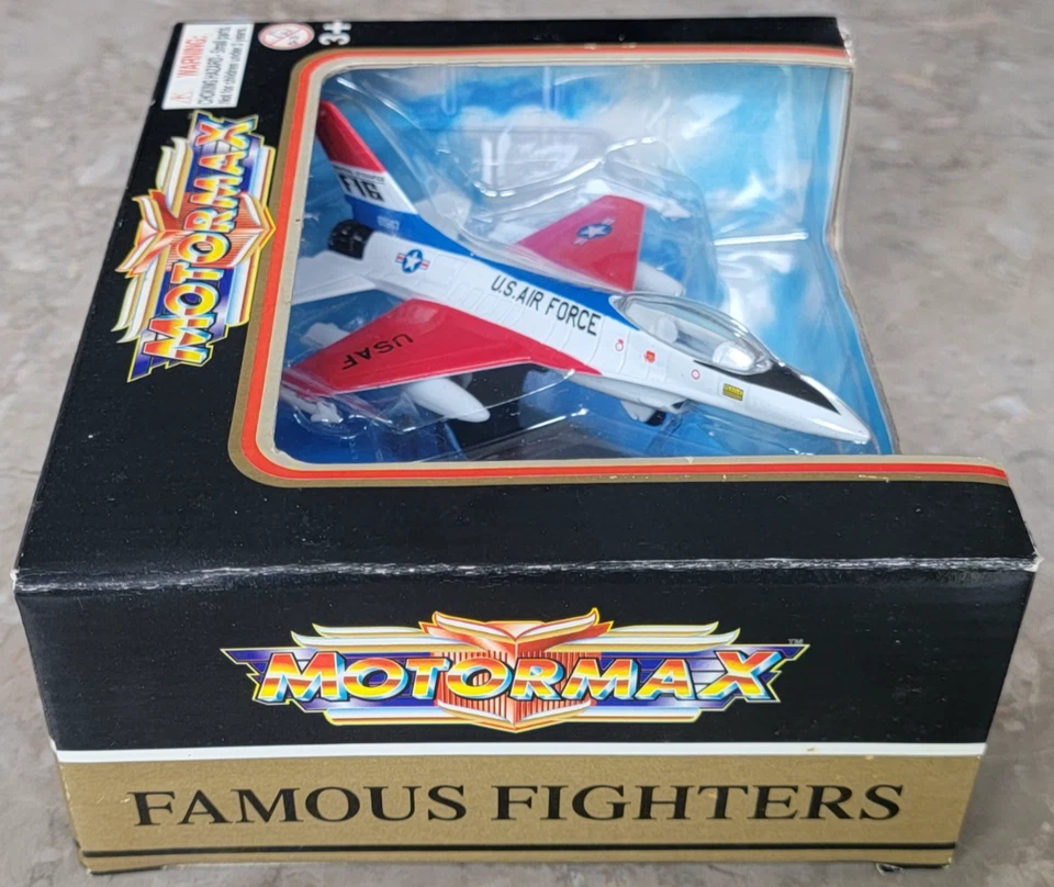 NEW MOTORMAX FAMOUS FIGHTERS DIECAST U.S. AIR FORCE F-16 FIGHTING FALCON 603101 - Image 4 of 4