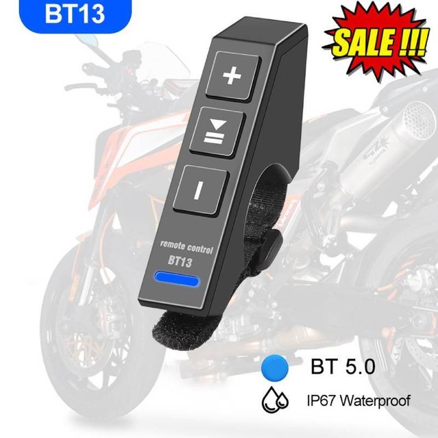 Pulsante telecomando audio Bluetooth musica telecomando moto controllo-nuovo- Pulsante telecomando audio Bluetooth musica telecomando moto controllo-nuovo-
