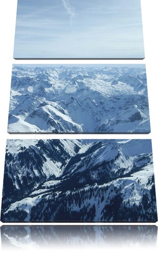 SFXHHWG Poster in stile vintage, motivo: sciatori su montagna e neve, con animali, squisito e moderno, per soggiorno, camera da letto, stampa artistica da parete su tela, 30 x 45 cm