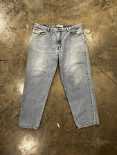 Vintage Levi's 550 Jeans 40x30 Distressed Blue Pants Cropped USA Made Denim