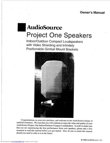 AudioSource System One indoor outdoor speakers 100w 8Ω bookshelf size 60hz-20kHz - Picture 16 of 20