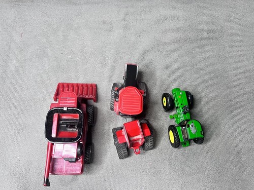 CASE IH Combine Tractor John Deere Case III Quad Trac Lot Ertl DieCast 1/64 Toy - Picture 17 of 21