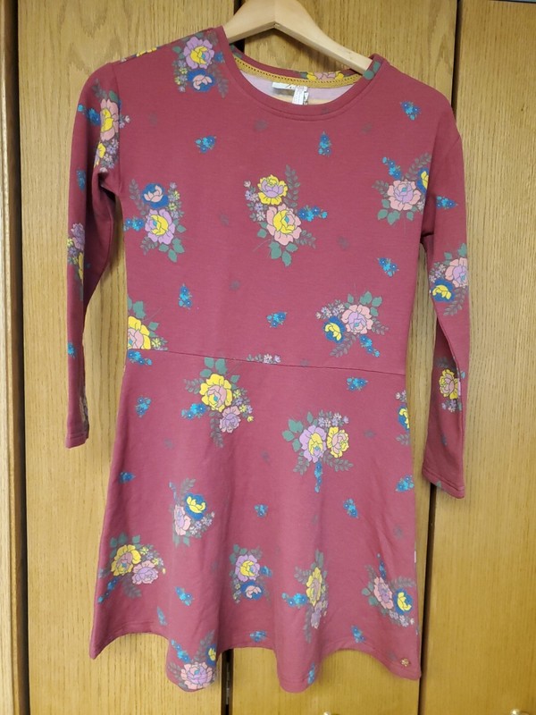 435 By Matilda Jane Dress Mauve Floral Long Sleeves Tween Girls Size 12 NWT