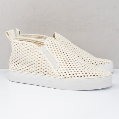 Jibs White Mid Rise Casual Sneakers , Women's 7 M