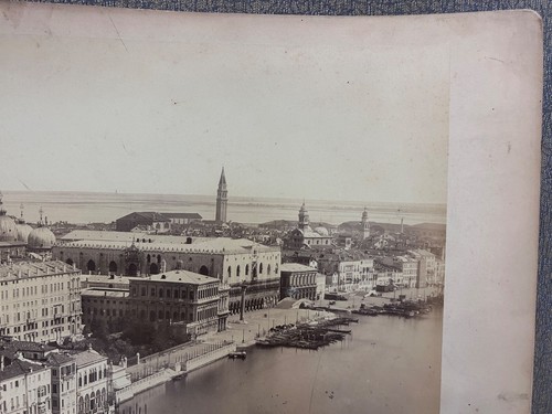 Antikes Carlo Ponti Venezia Foto Panorama der Küste von Schiavoni aus der Salute - Bild 4 von 10