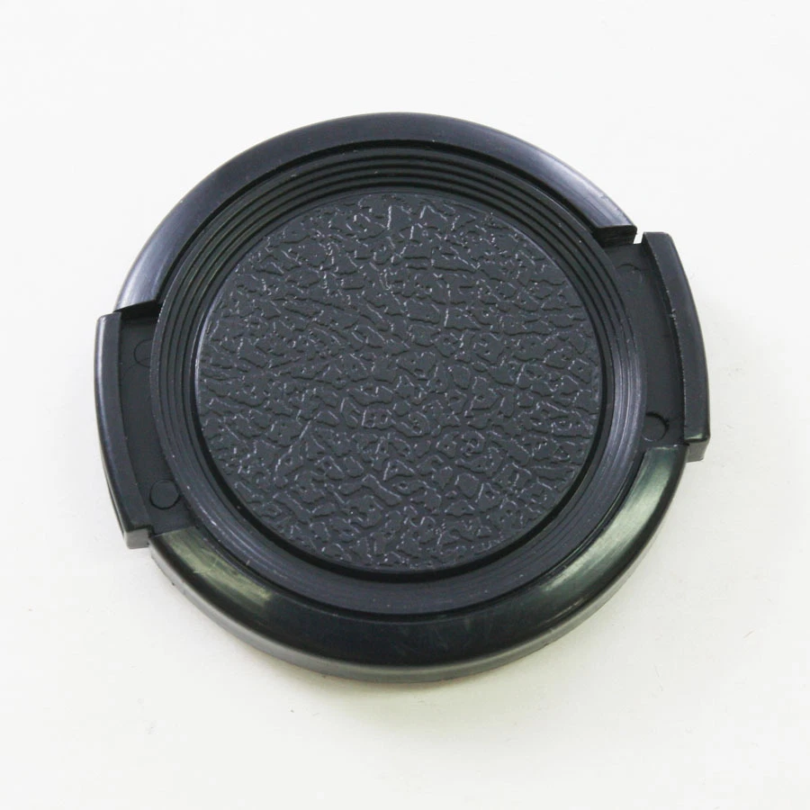 Cubierta de tapa de lente frontal a presión negra de 49 mm para cámara DSLR Canon Nikon Sony Leica