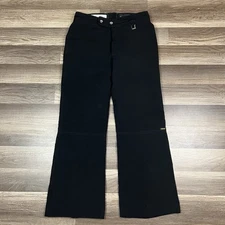 VTG FERA Ski Snowboard Wool Blend Pants Flare Legs Stirrups Black Size 30S