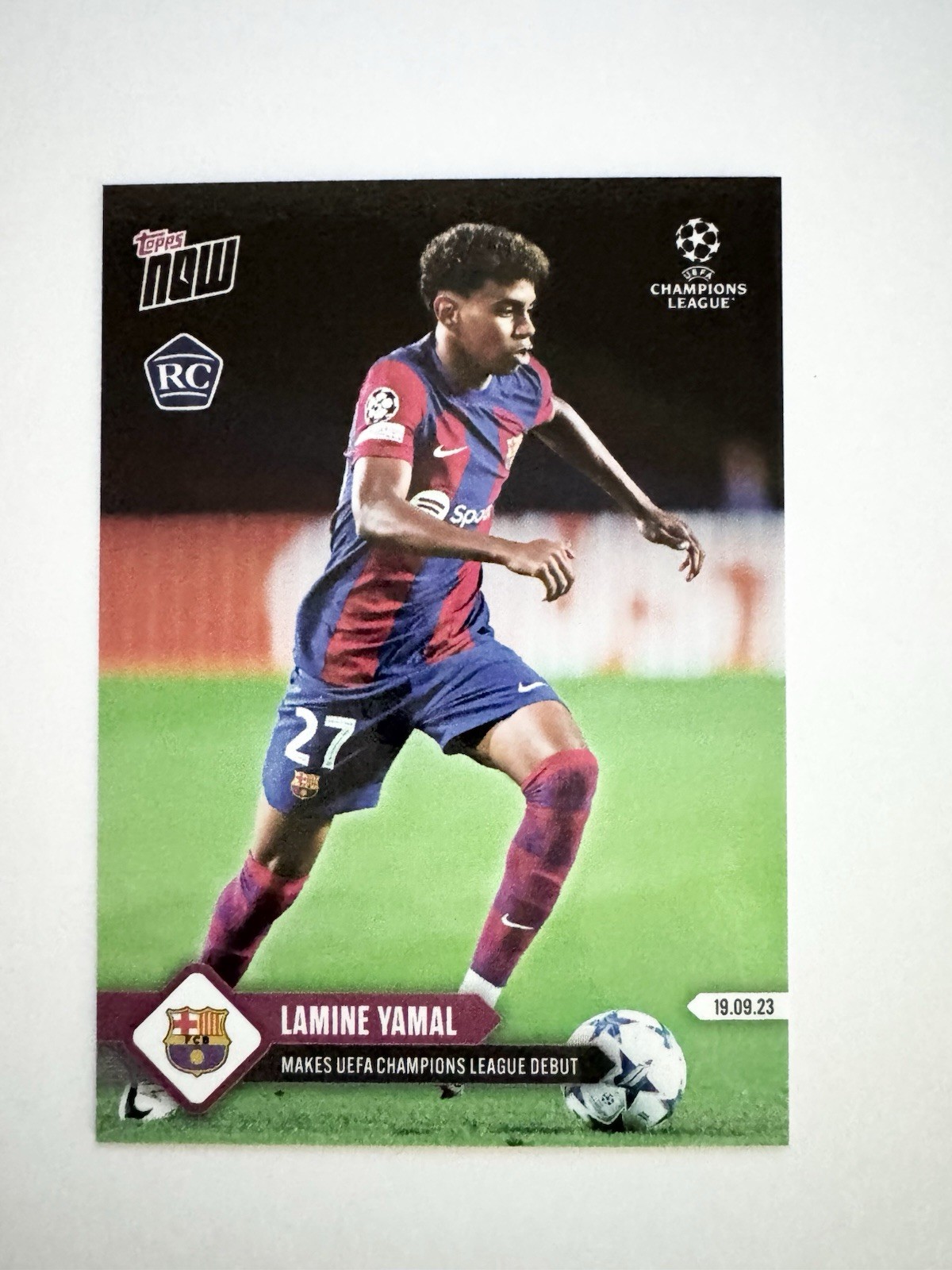 2023 Topps Now - Lamine Yamal #9 - Champions League Debut A