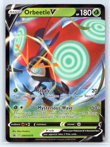SWSH: Sword & Shield Promo Cards #SWSH078 Orbeetle V MP Pokemon