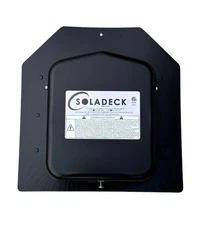 SolaDeck 0599B UL50 Type 3R Roof Mount PV Junction Box in Black