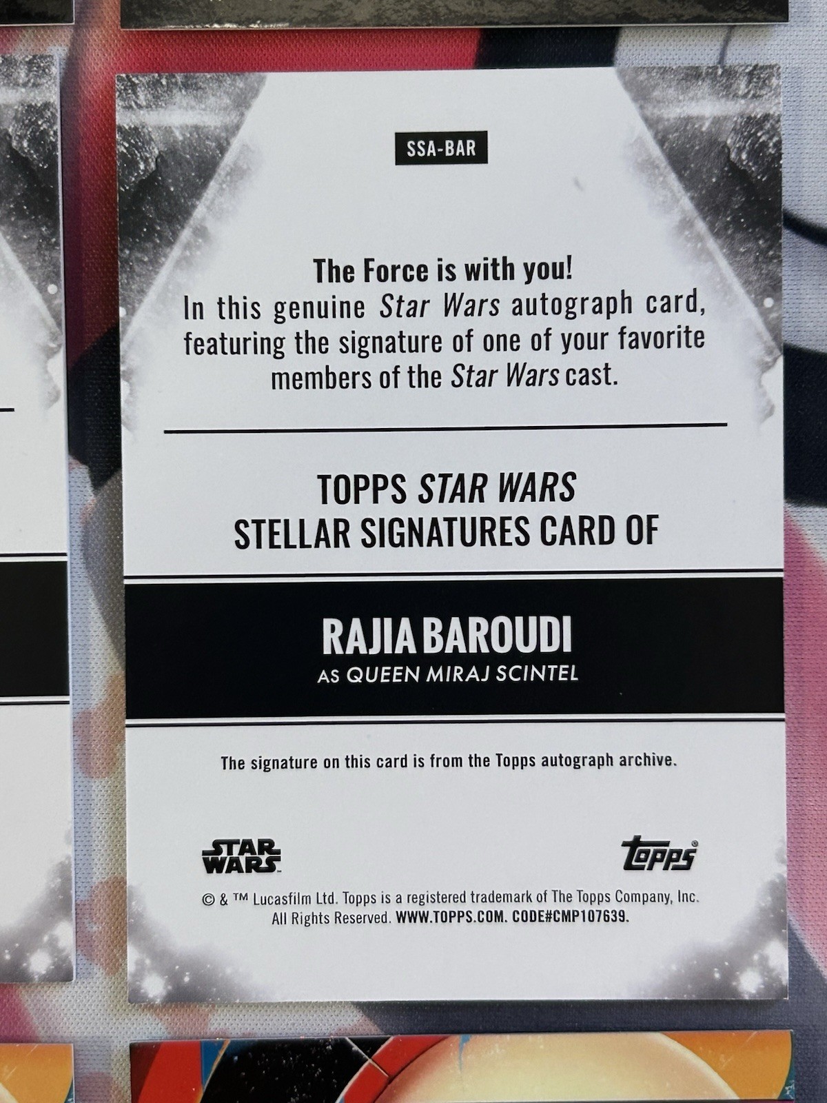 Topps Chrome Black Finest Star Wars Auto Lot of 9 Cards Shaak Ti Jabba Ackbar 🔥 view 16