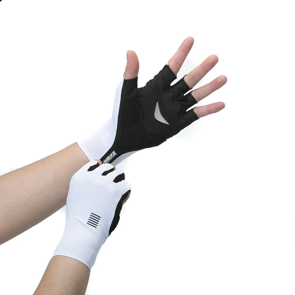 YKYWBIKE Guantes de Ciclismo Antideslizantes Medio Dedo Deportes Bicicleta Verano Guante a Prueba de Golpes Foto 2 de 4