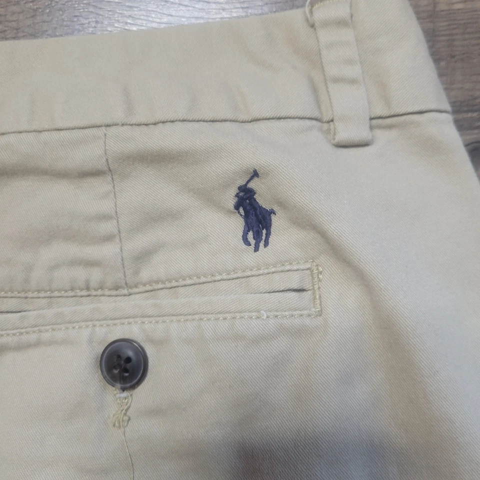 Pantalones Polo Ralph Lauren Niños Talla 18 Beige Caqui Pierna Recta Chino Algodón Foto 4 de 4