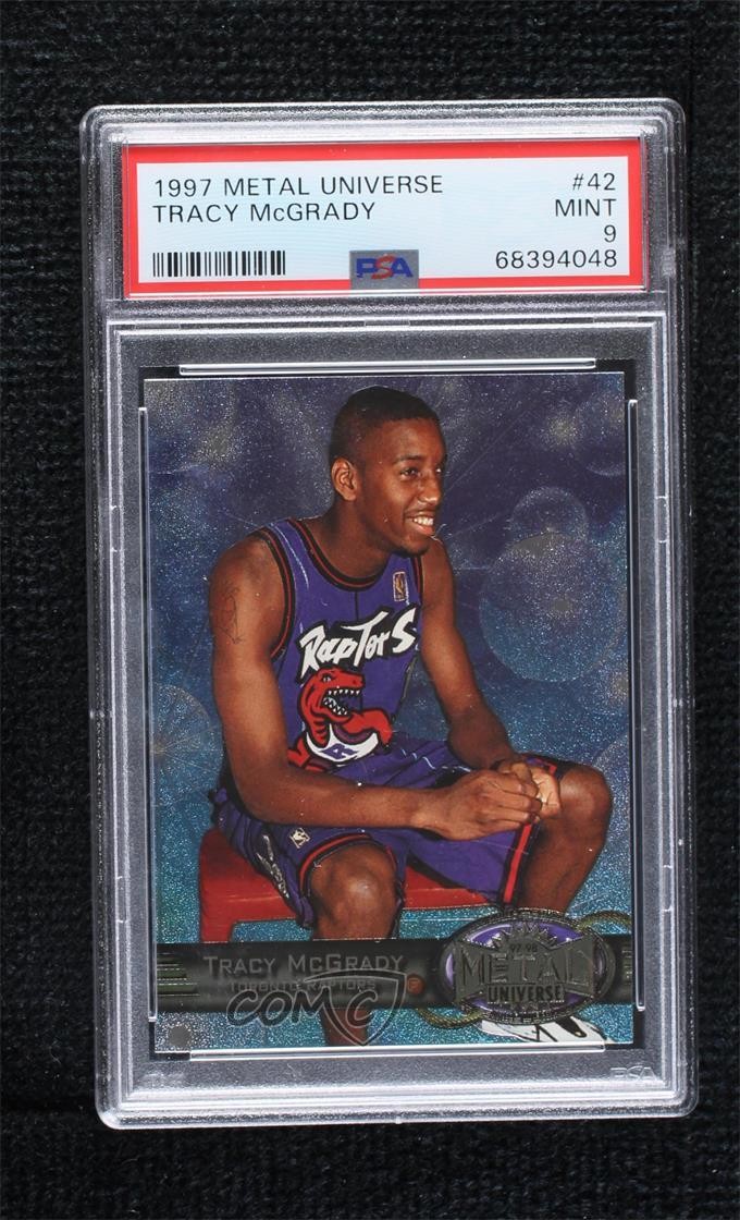 1997-98 Metal Universe Tracy McGrady #42 PSA 9 MINT HOF 04zt