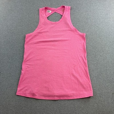 Lilly Pulitzer Tank Top Womens Small Pink Luxletic Cutout Back Athletic Gym