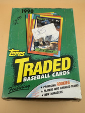 * 1990 Topps Traded Baseball Cards Box 36 Unopened Packs