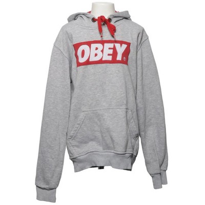 Obey, Kapuzenpullover, Größe: 146/152, Grau/Rot, Baumwolle, Print, Jungen #bMb