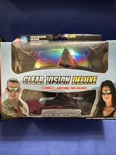 Lot de 2 lunettes de soleil tactiques Clear Vision Deluxe inutilisées dans leur boîte d'origine hommes/femmes