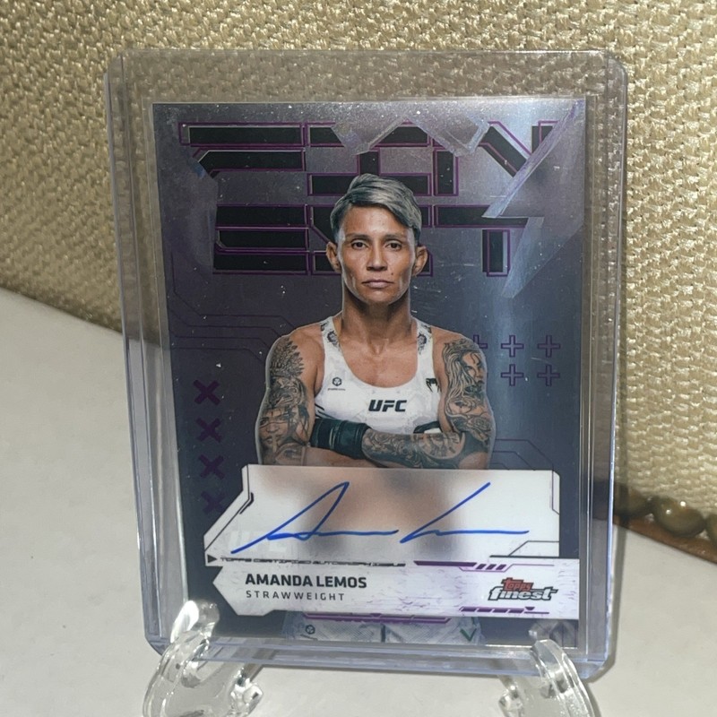 2025 Topps Finest UFC - Autographs Amanda Lemos #FA-AL (AU)
