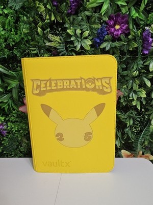 Vault X 9 Pocket Binder Celebrations Birthday Pikachu Engraved Pokemon