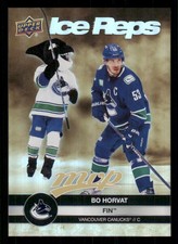 2023-24 Upper Deck MVP Ice Reps Gold #IR23 Bo Horvat/Fin The Whale