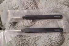 Lot of 2 Ingrown Hair Tweezers Pointed Tip Black