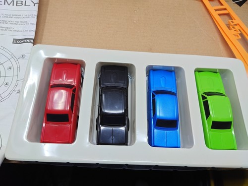 Golden Bright Battery Operated Road Racing Set Hot Rodz Challenger - Picture 5 of 9