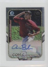 2015 Bowman The Farm's Finest Chrome Mini Shimmer Refractor Aaron Blair Auto 0m0