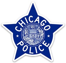 Chicago Police Star Decal Sticker 1960s Star Size 3 Chicago Police Star Decal Sticker 1960s Star Size 3