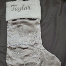Personalized Stocking Christmas Taylor Sequin Custom NEW Free Ship