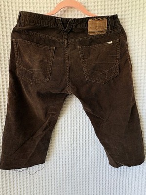 Vans Of The Wall Mens Premium Corduroy Cutoff RawHem Shorts, Sz 30 Skater Surfer