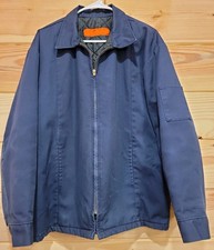 Vintage 70s Red Kap Large Blue Workwear Mechanics Jacket 1970s True Vintage USA